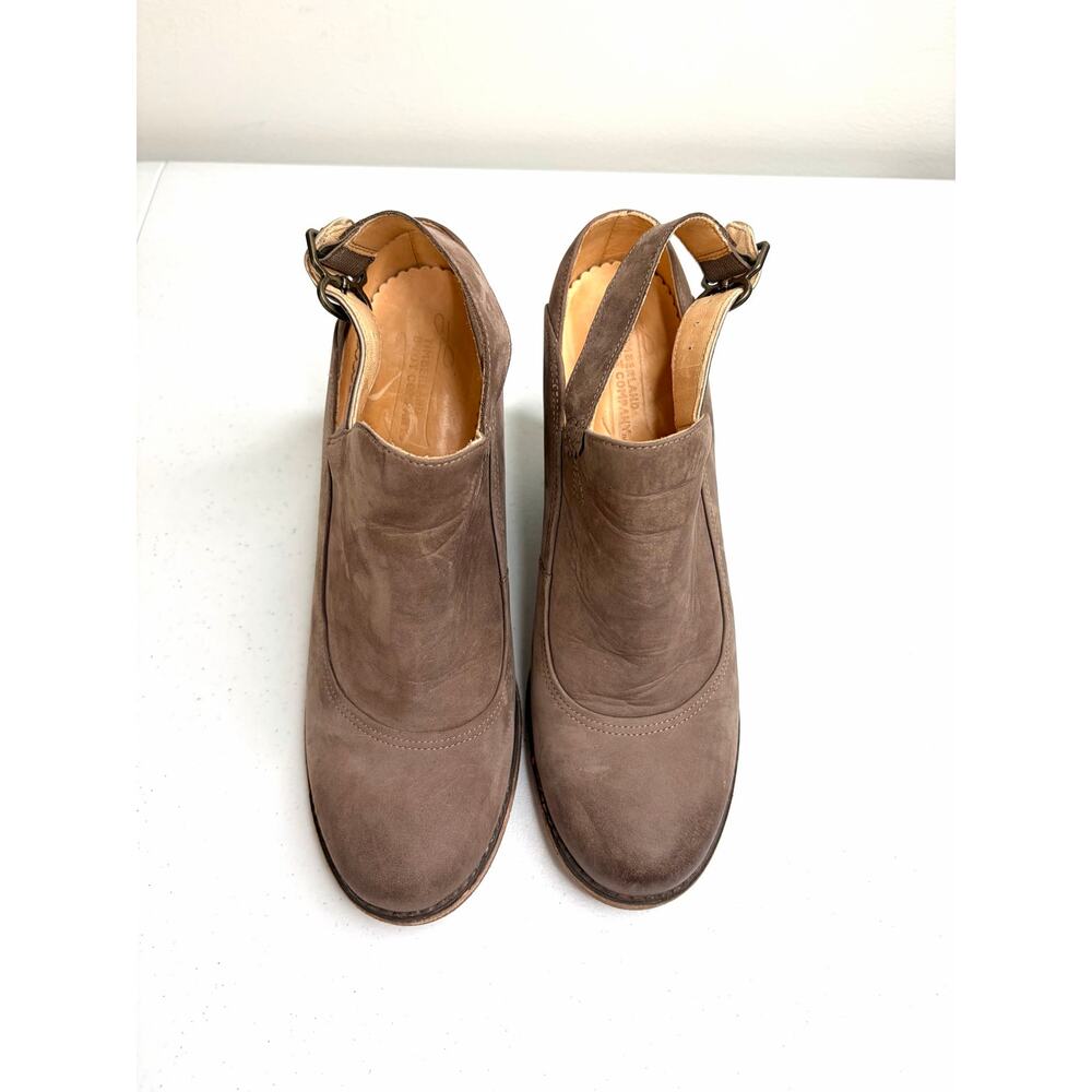 Timberland Marge Slingback Bootie Sandal Sz 9 Taupe Nubuck Leather Boho Festival